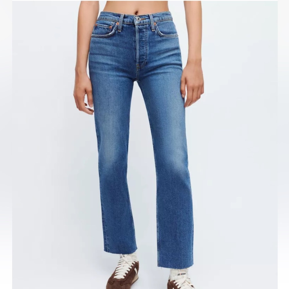 Re/Done 70s Stove Pipe Jeans in Mid 70s Size 28